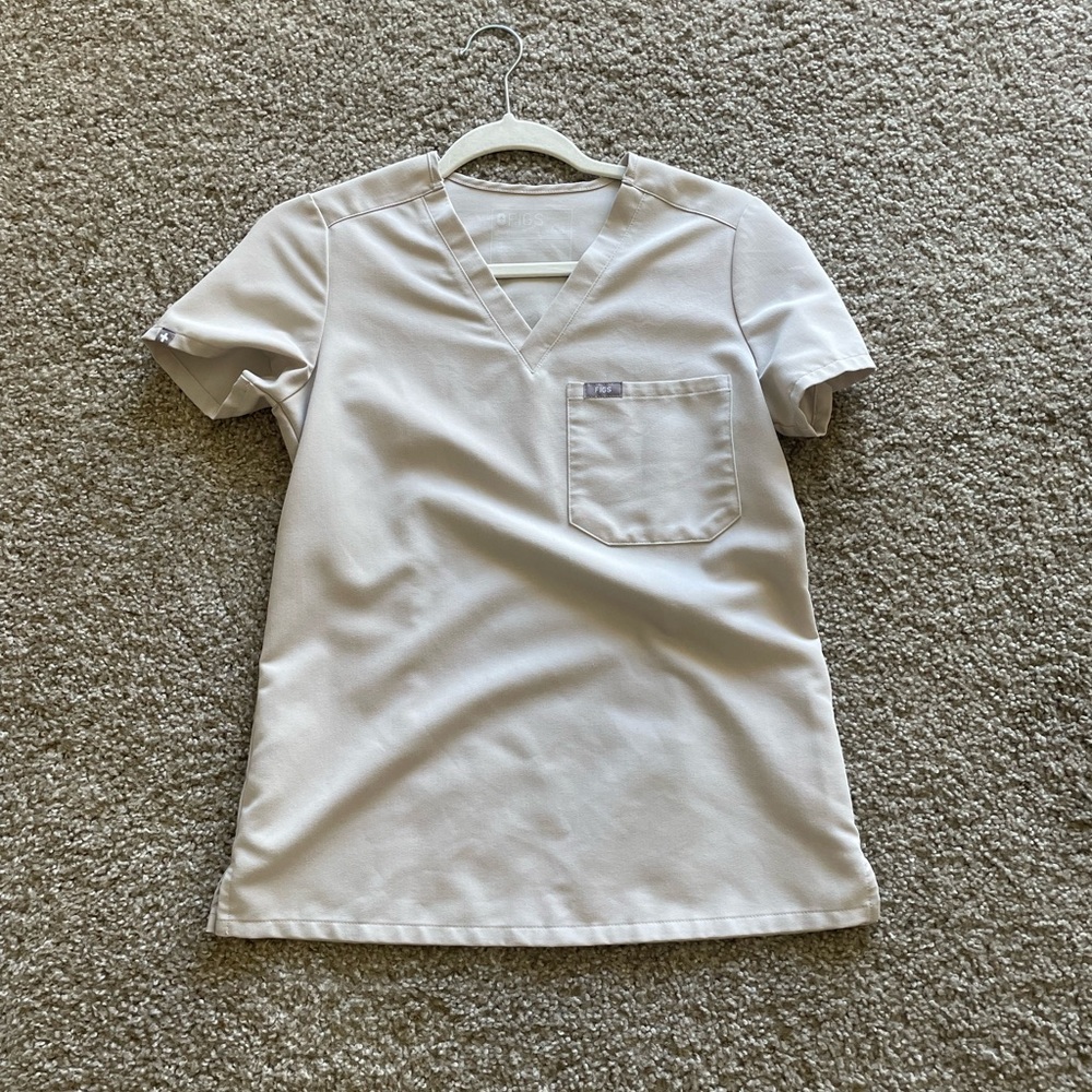 Bone XXS Figs scrubs Top